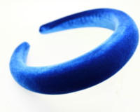 High Padded Velvet headband - 25mm